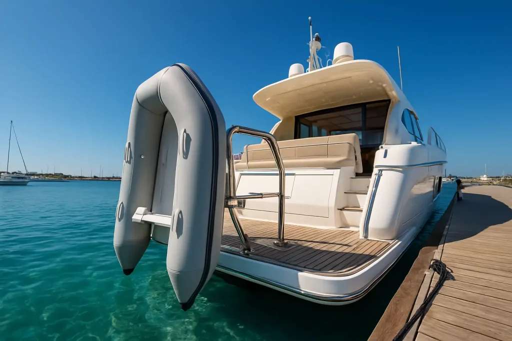 best-dinghy-davit-system-swim-platform