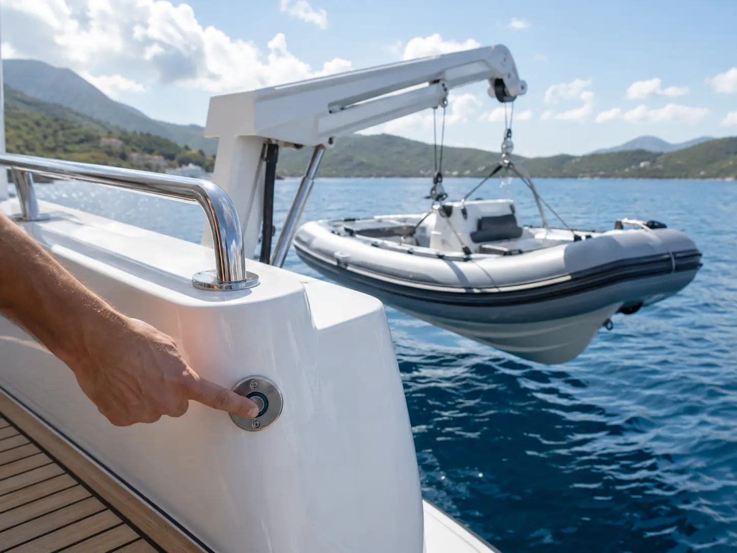 electric-davit-control-switch-operation